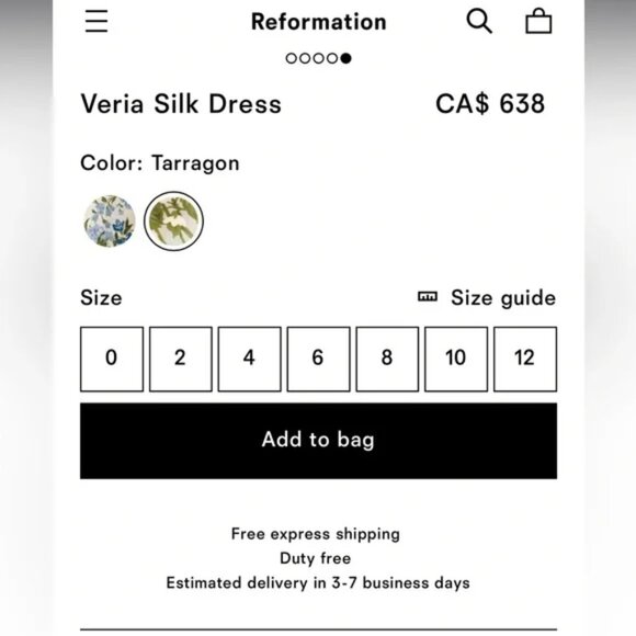 Reformation Veria Silk Dress - Picture 11 of 12